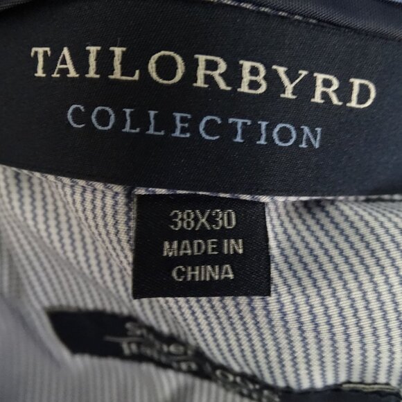 Tailorbyrd Collection Wool Dress Pants Men Size 38 X 30 Super 100s Italian Styli - Picture 6 of 13
